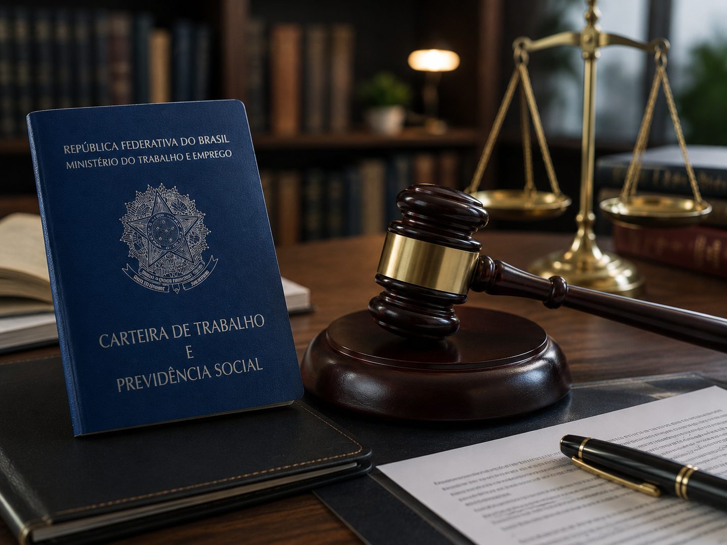 Carteira de trabalho e documentos de rescisão. Direito trabalhista no Rio de Janeiro